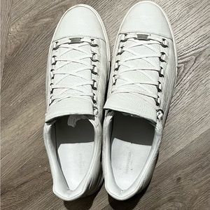 White Balenciaga Arena Lows - Size 47